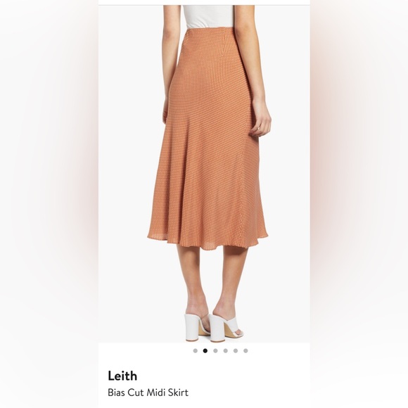 Leith XS leopard bias cut midi skirt - Picture 2 of 7